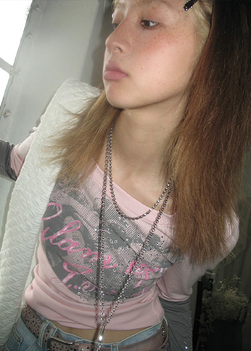 Pink Y2K Shirt