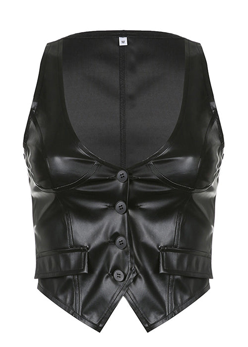 Leather Jacket Y2K