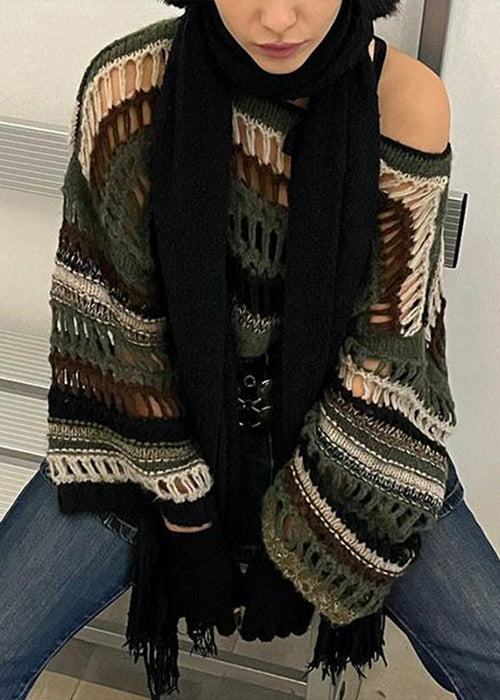 Y2K Striped Sweater
