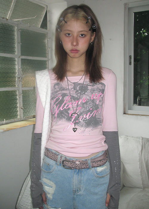 Pink Y2K Shirt