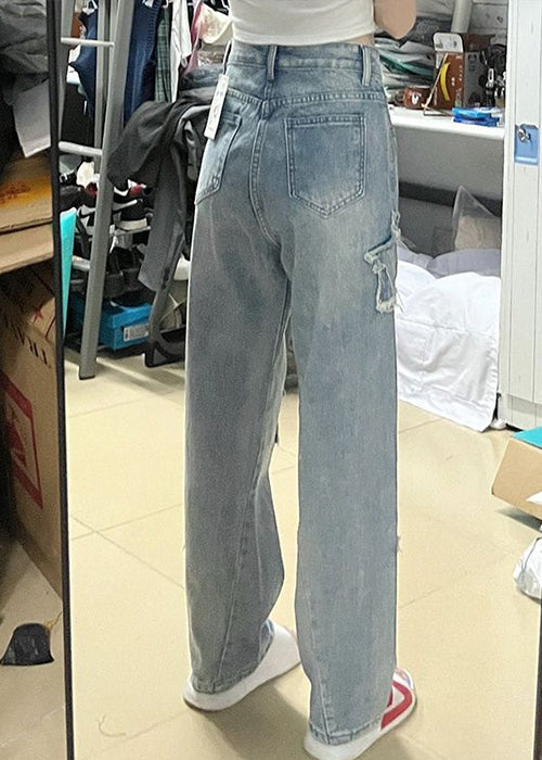Star Embroidered Jeans