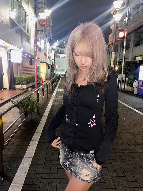 Black Cardigan Aesthetic