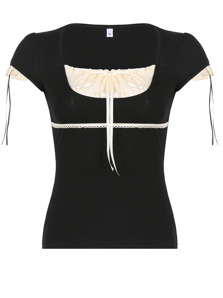Y2K Lace Corset Top