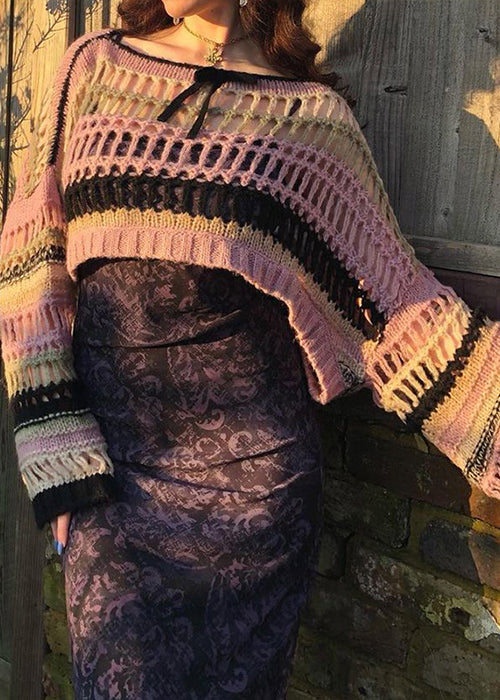 Y2K Striped Sweater