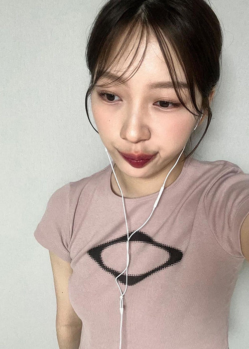 Aesthetic Pink Crop Top