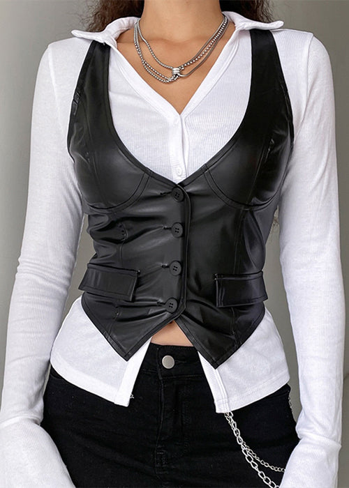 Leather Jacket Y2K