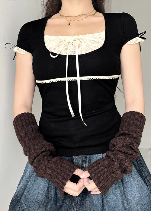 Y2K Lace Corset Top