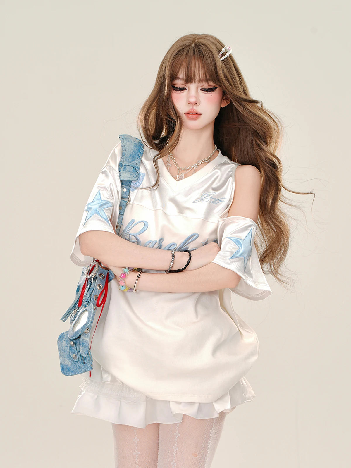 Y2K Embroidered Shirt