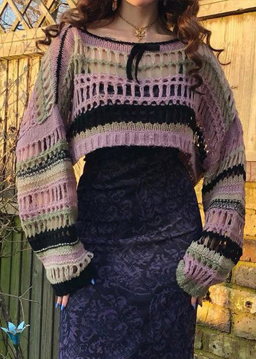 Y2K Striped Sweater
