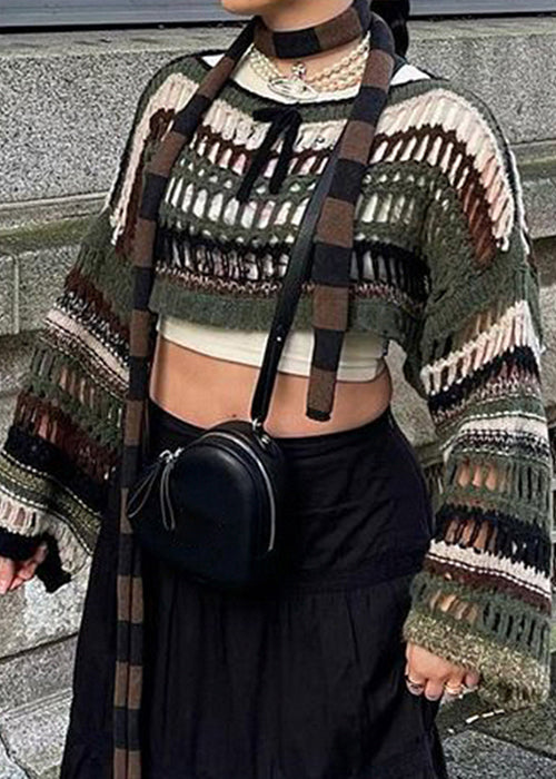 Y2K Striped Sweater