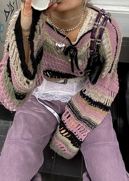 Y2K Striped Sweater