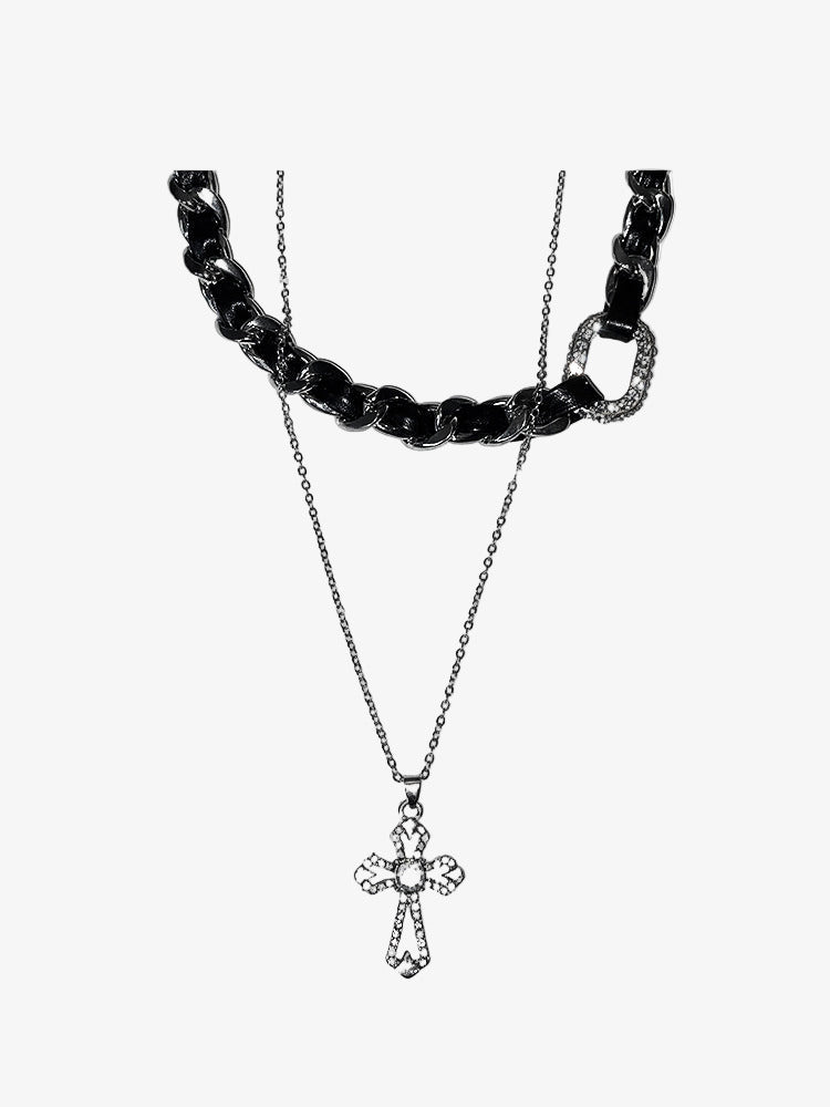 Y2K Cross Pendant Necklace