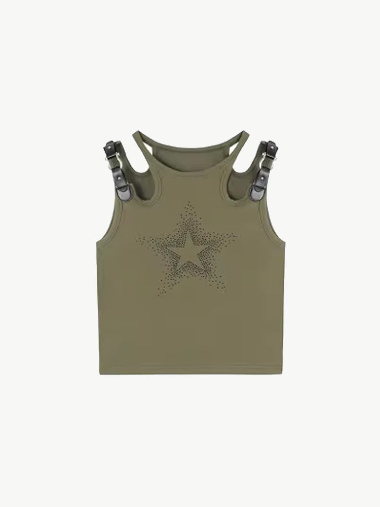 Y2K Rhinestone Shirt