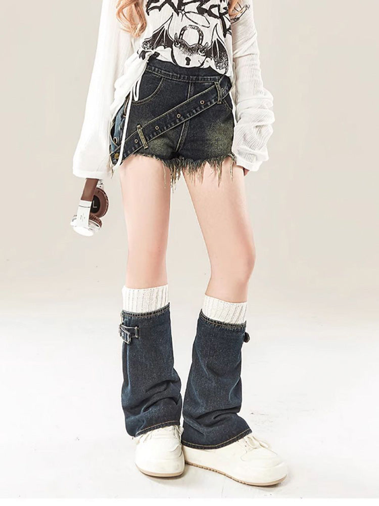 Y2K Denim Leg Warmers