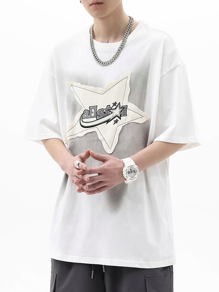 Y2K Star Patch Shirt