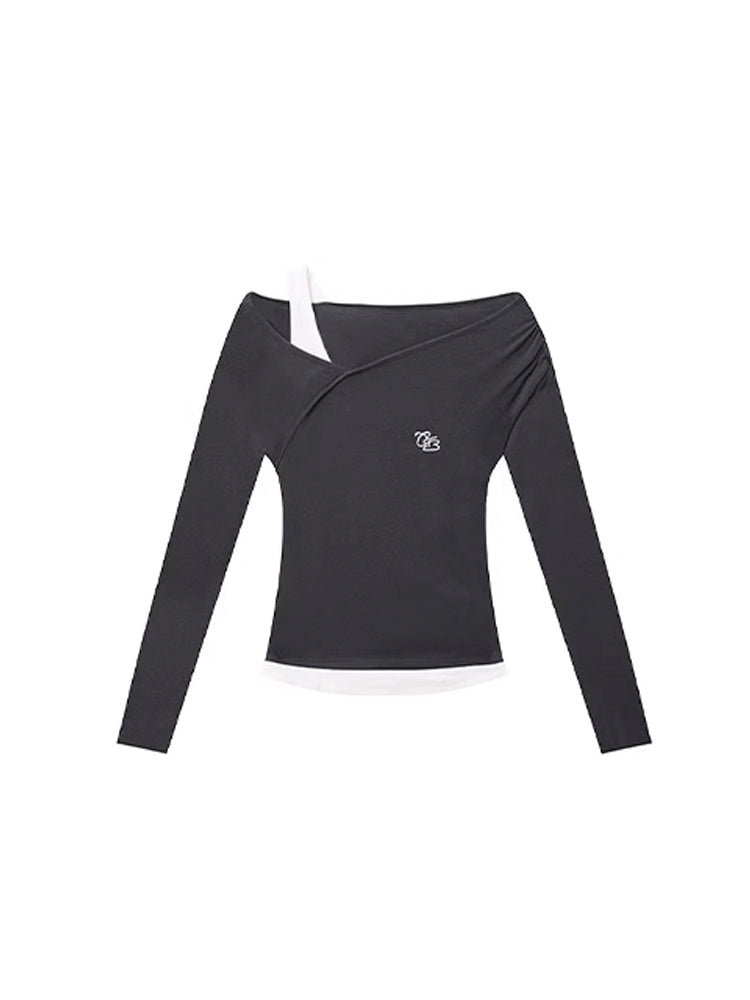 Black Y2K Long Sleeve Shirt