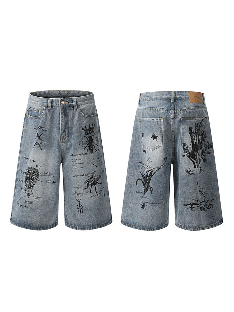 Y2K Graphic Shorts