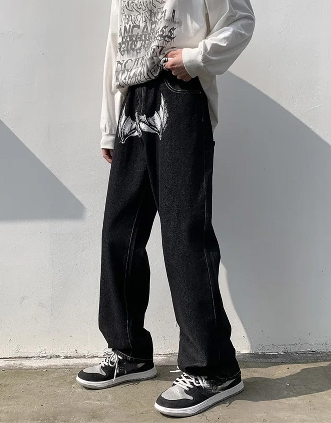 baggy high waisted jeans