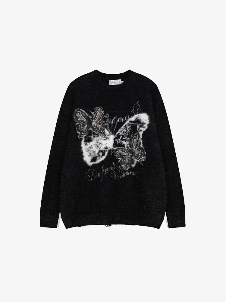 Y2K Butterfly Sweater