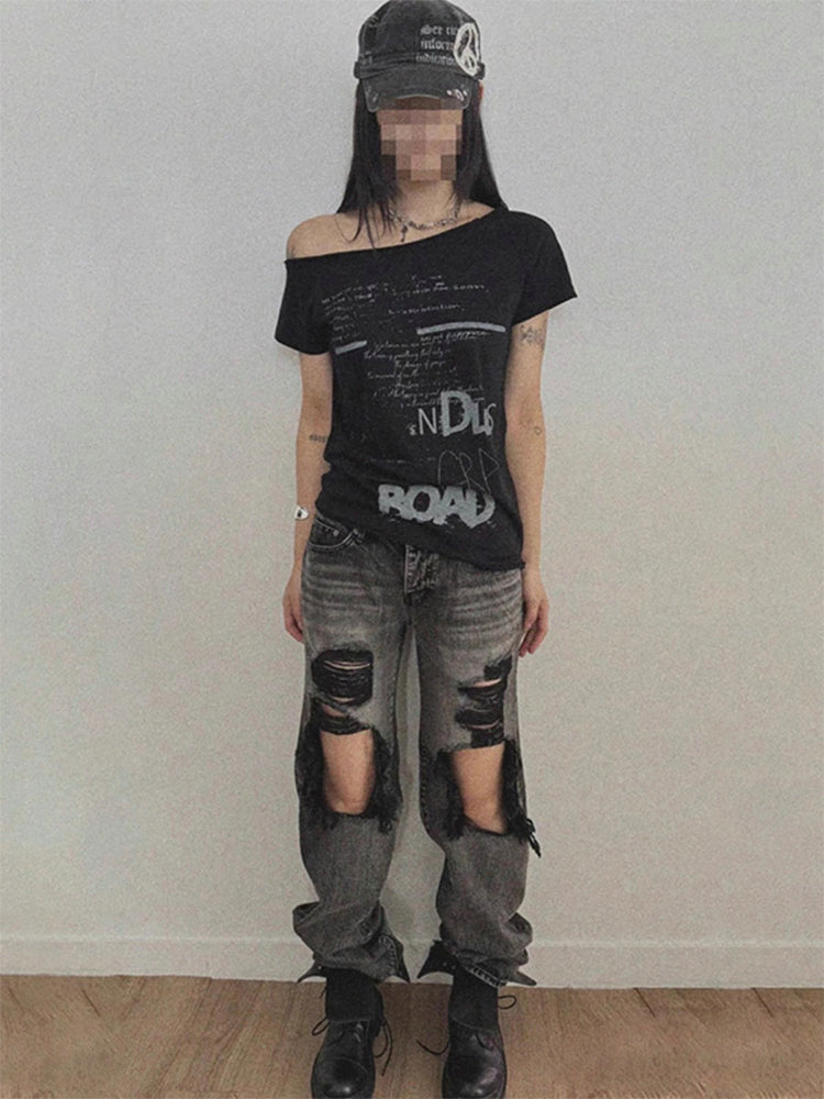 Y2K Black Tank Top