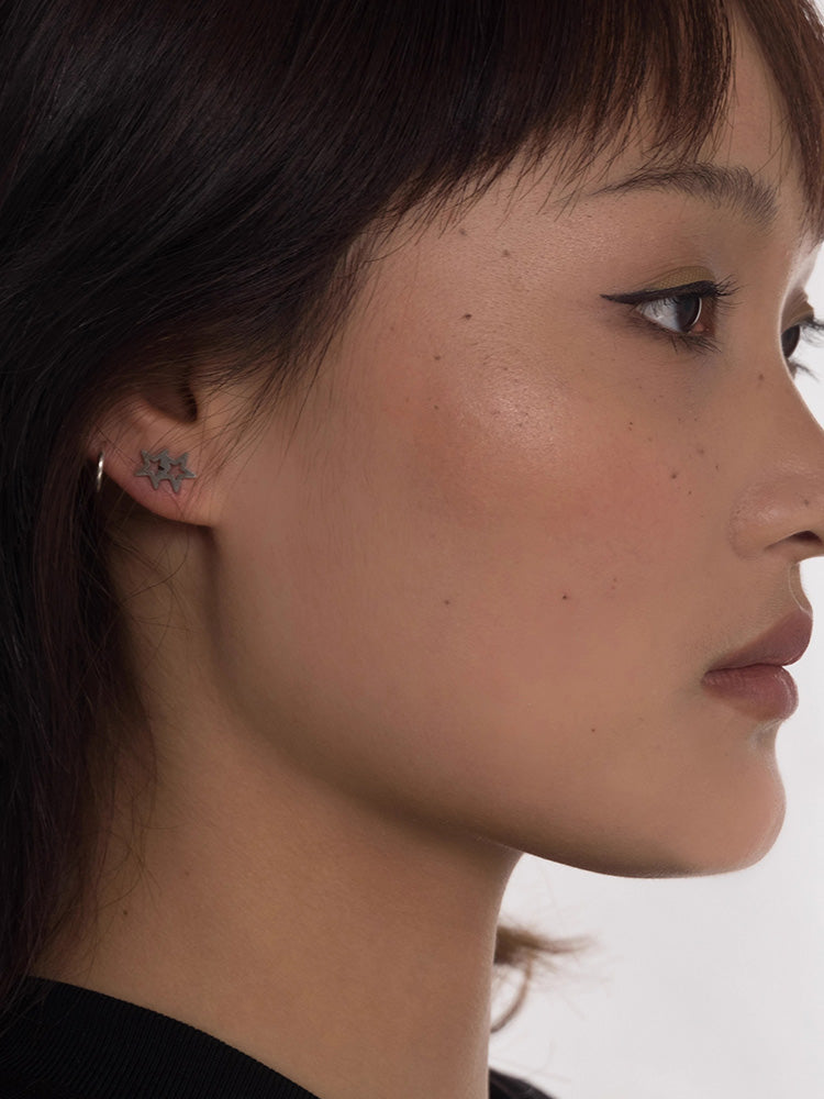 Star Shaped Stud Earrings