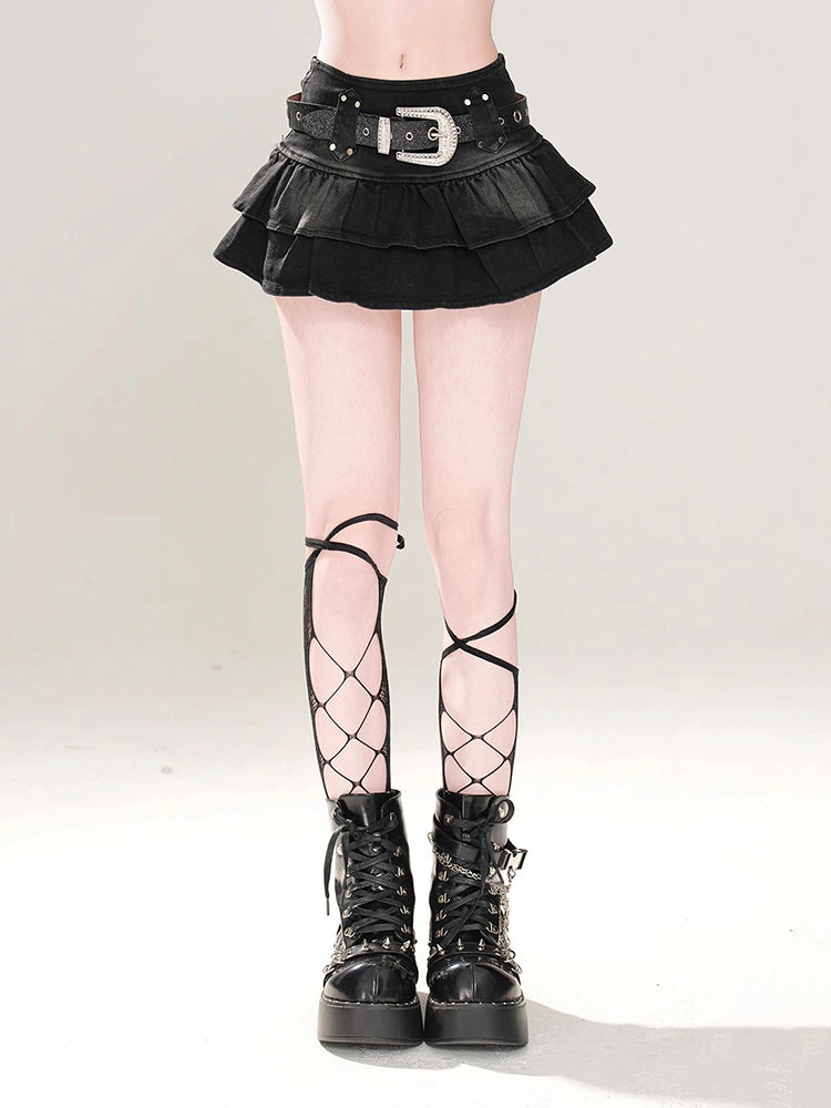 Y2K Denim Mini-Skirt