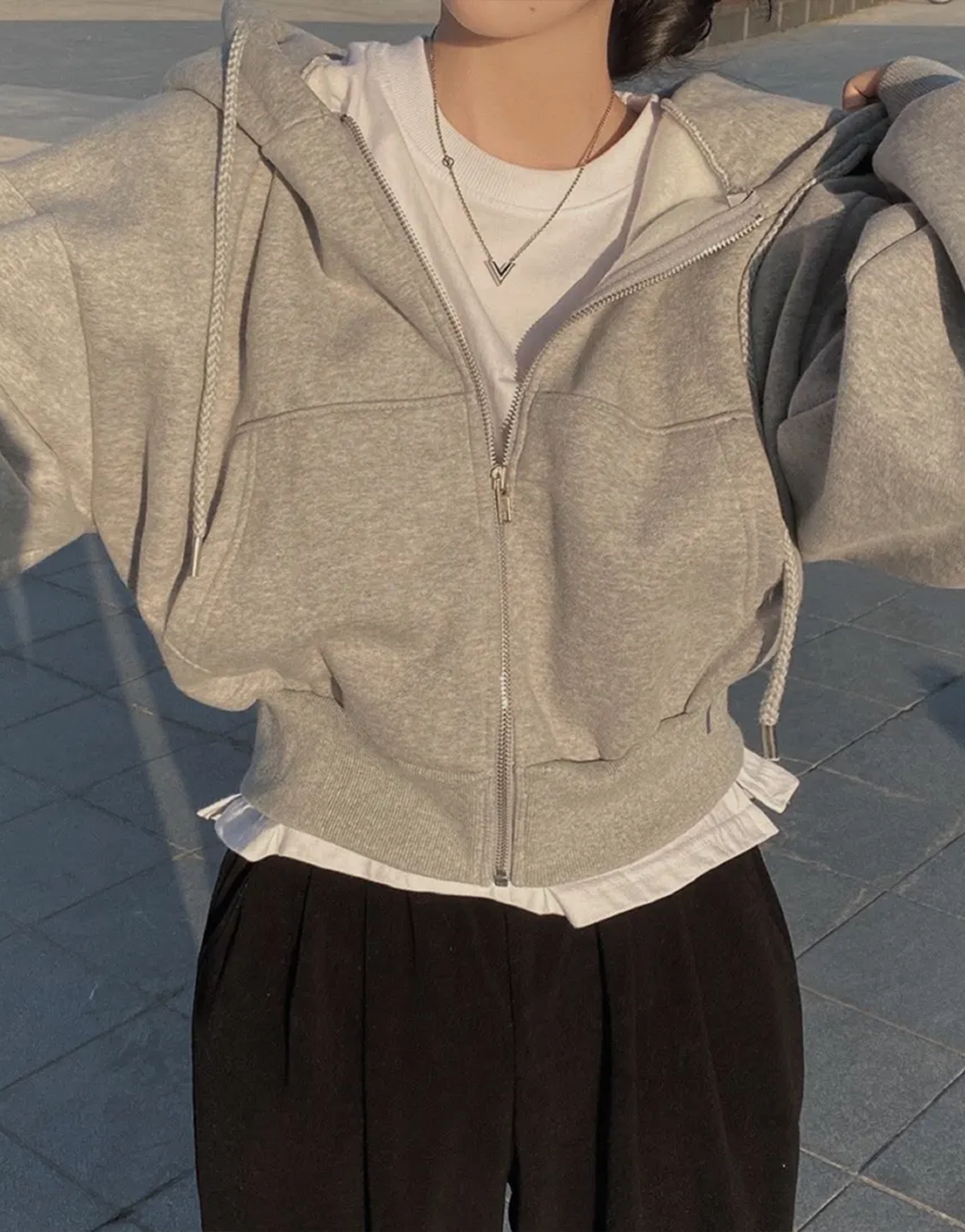 Y2K Cropped Hoodie