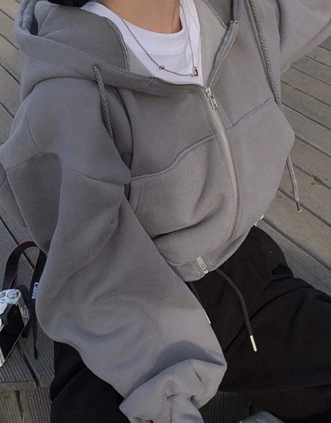 Y2K Cropped Hoodie