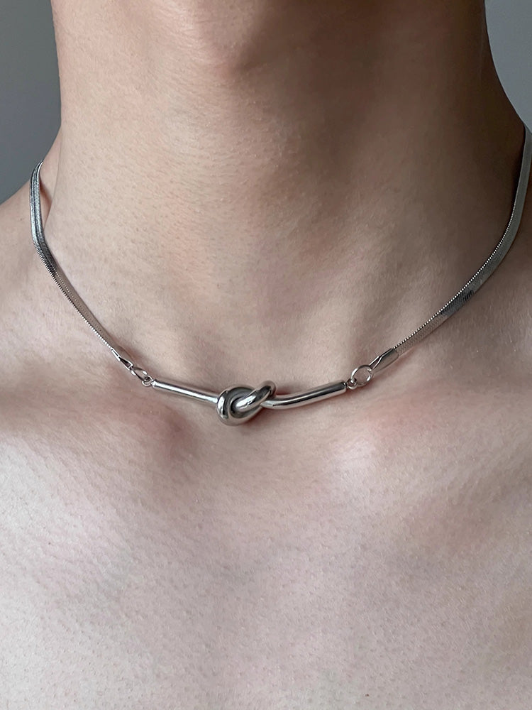 Silver Snake Necklace