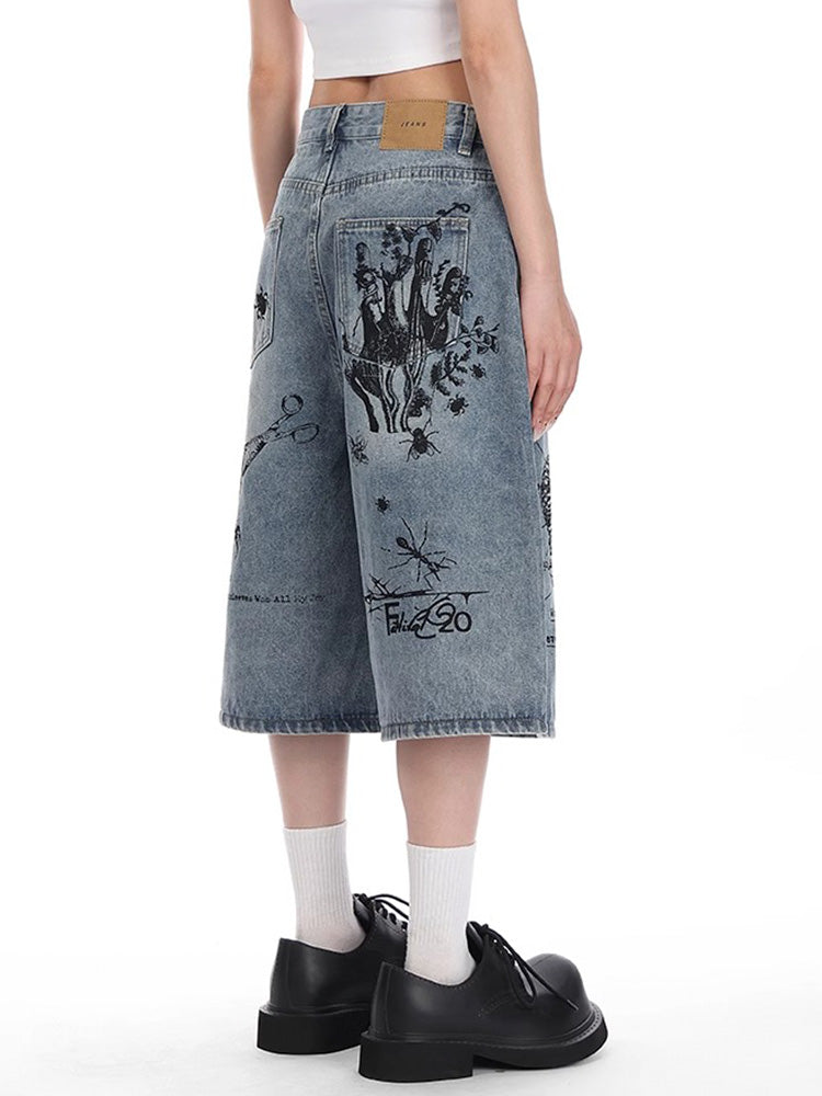 Y2K Graphic Shorts