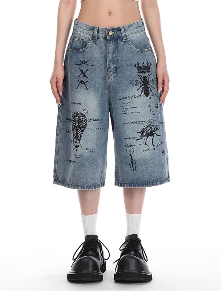 Y2K Graphic Shorts