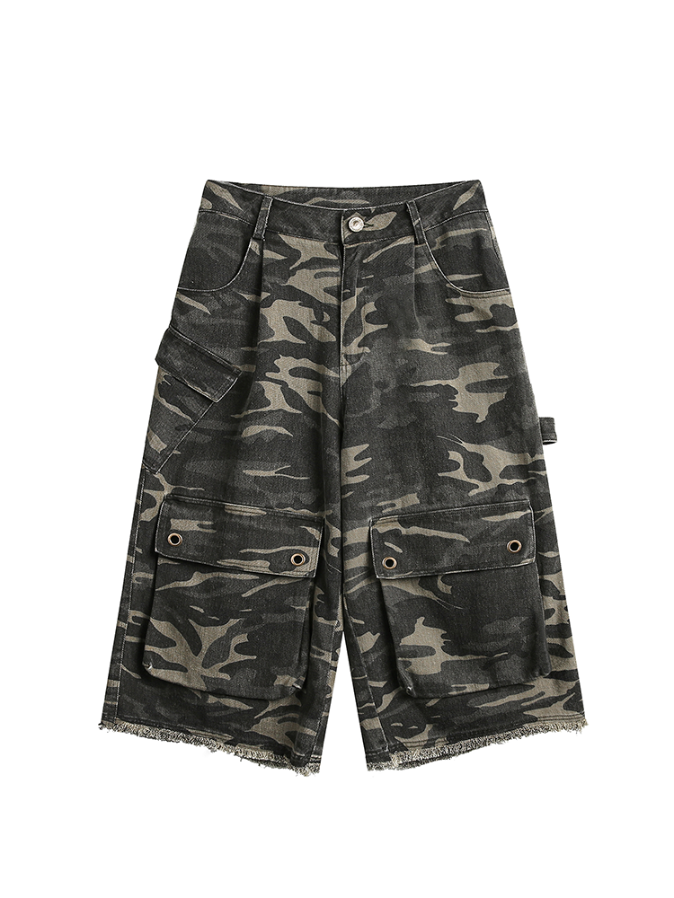 Y2K Baggy Camo Shorts