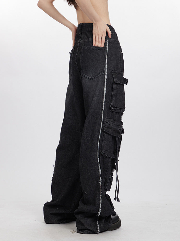 Y2K Damaged Jeans