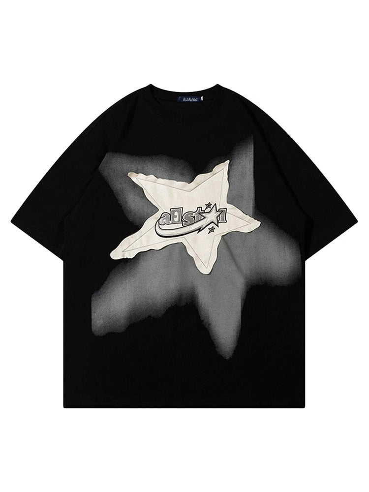 Y2K Star Patch Shirt