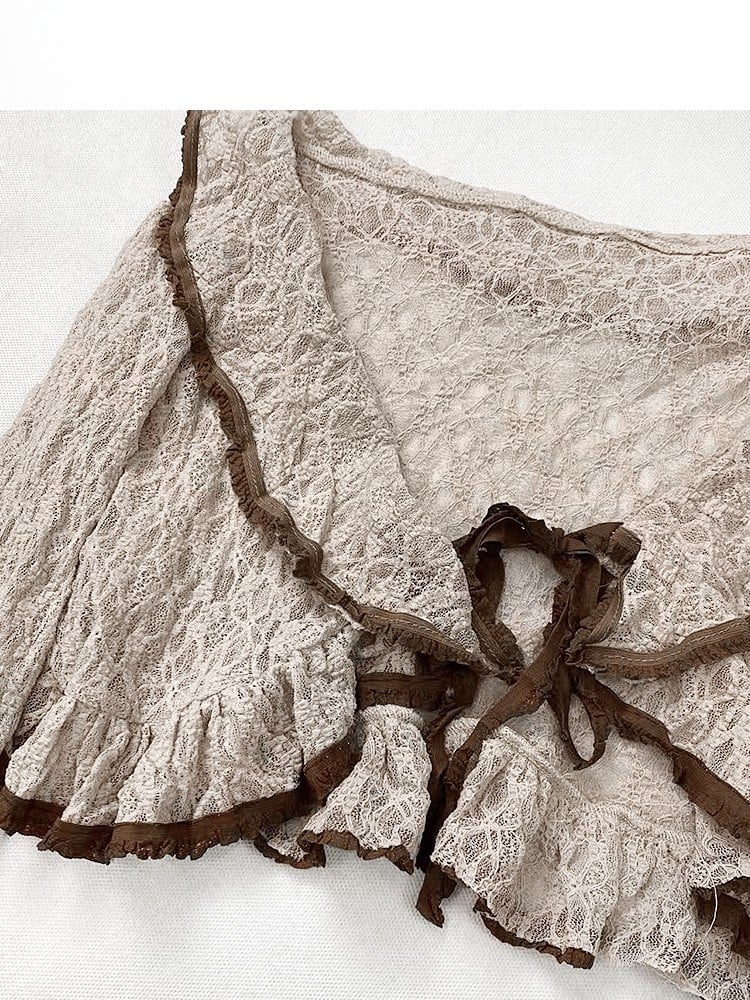 Y2K Lace Cardigan