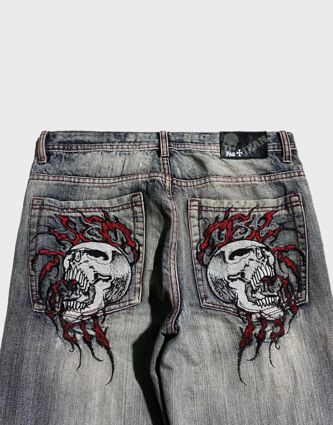 Embroidered Y2K Jeans