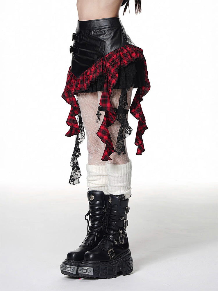 Asymmetrical Short Skirt
