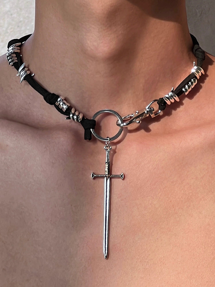 Y2K Sword Necklace