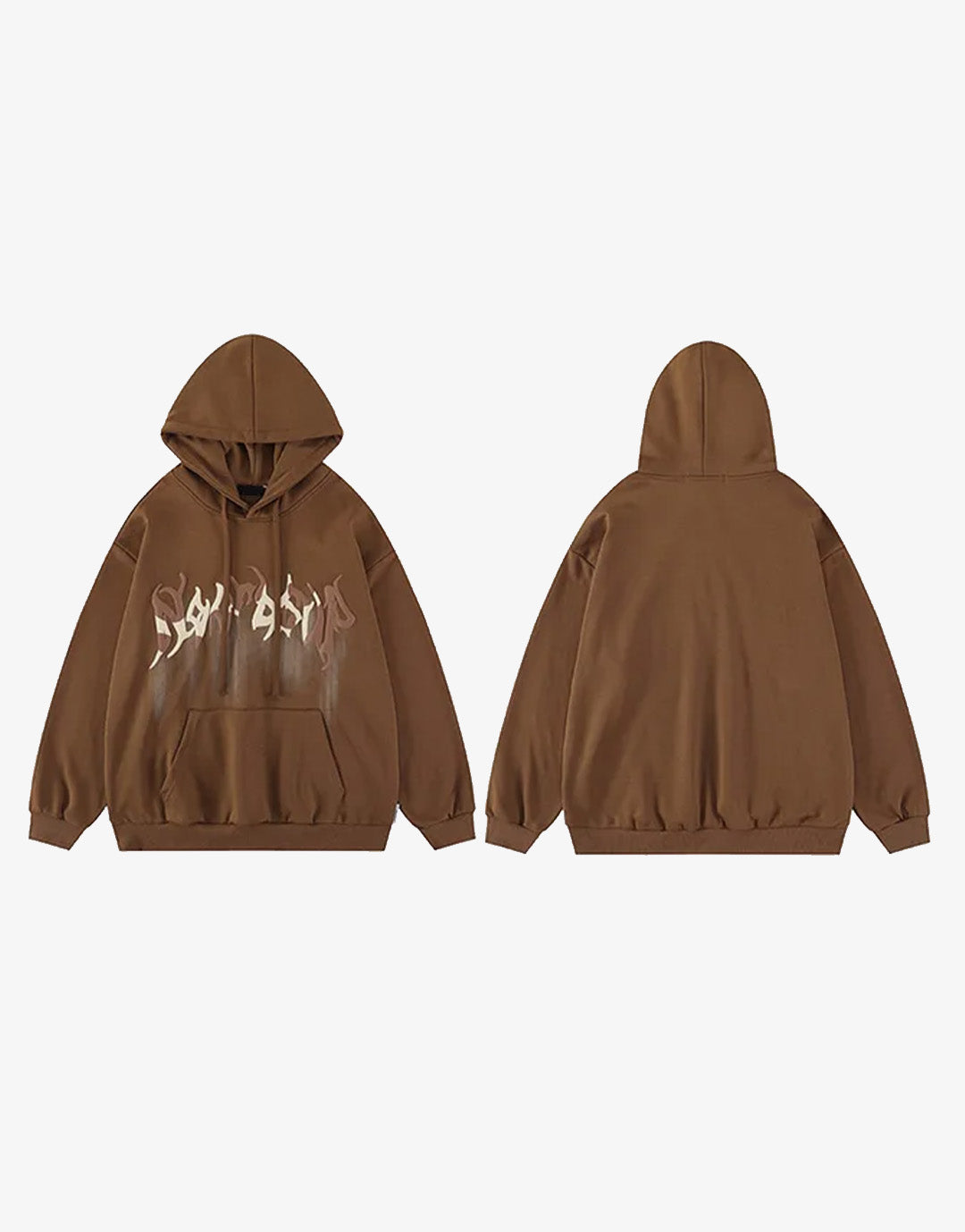 Brown Y2K Hoodie