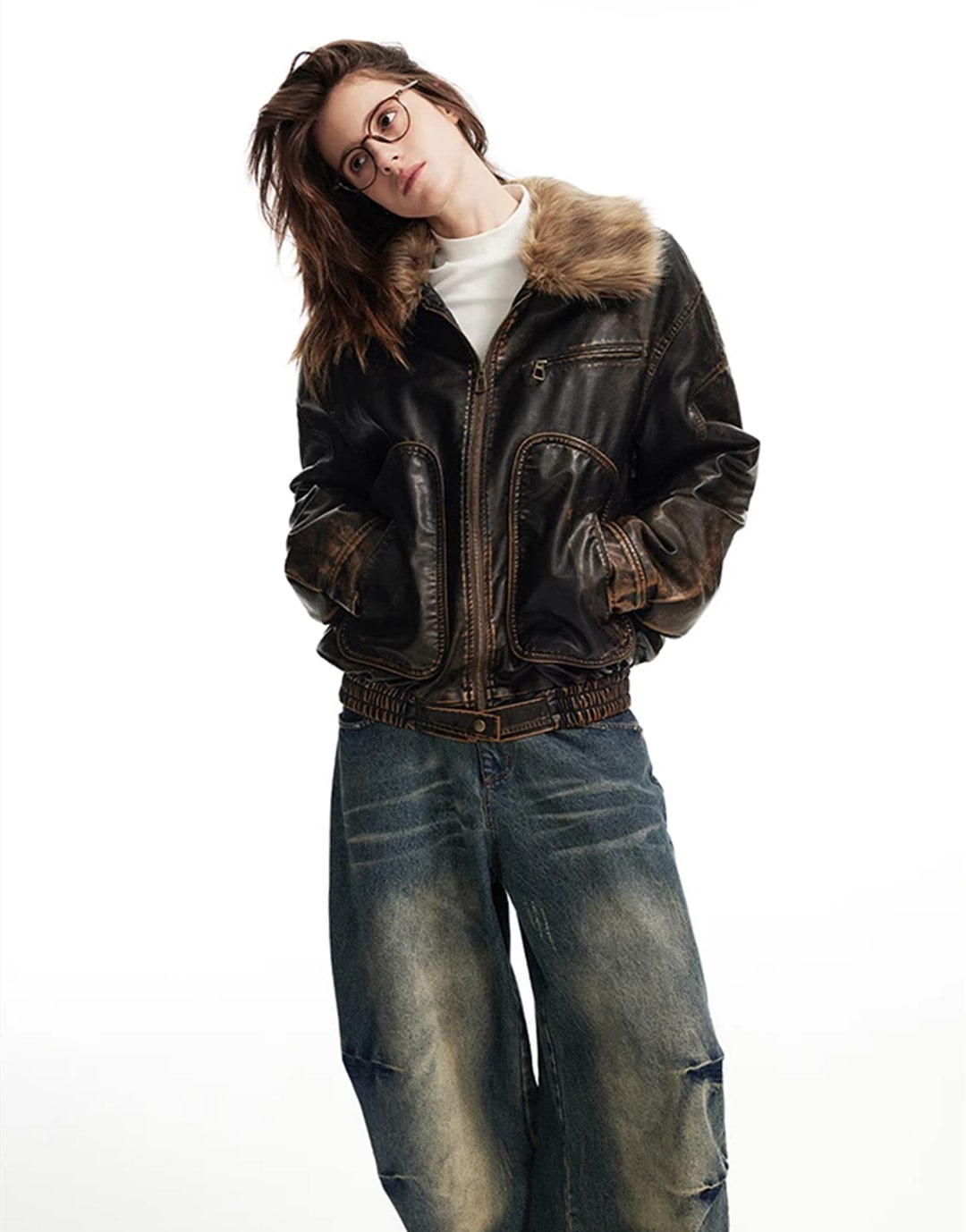 Fur Lined Jacket Y2K