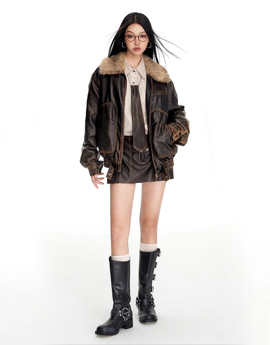 Fur Lined Jacket Y2K