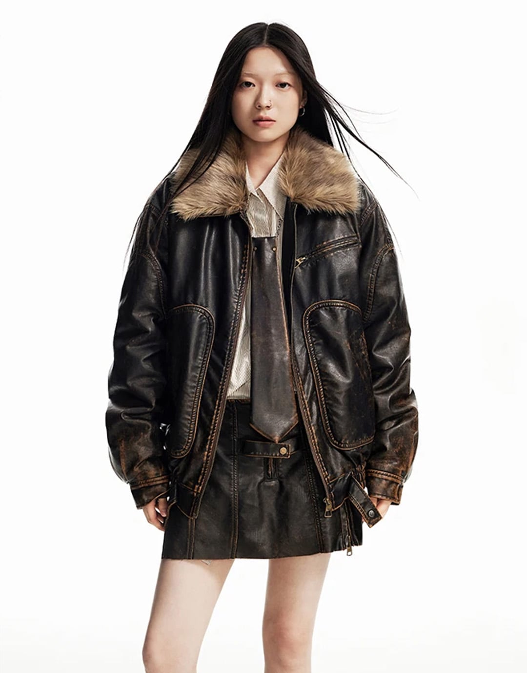 Fur Lined Jacket Y2K