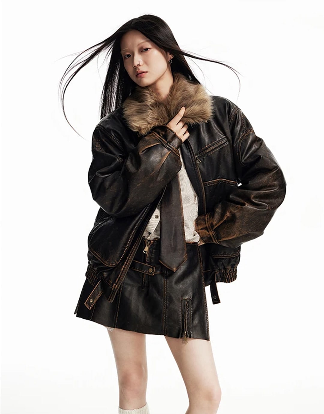 Fur Lined Jacket Y2K