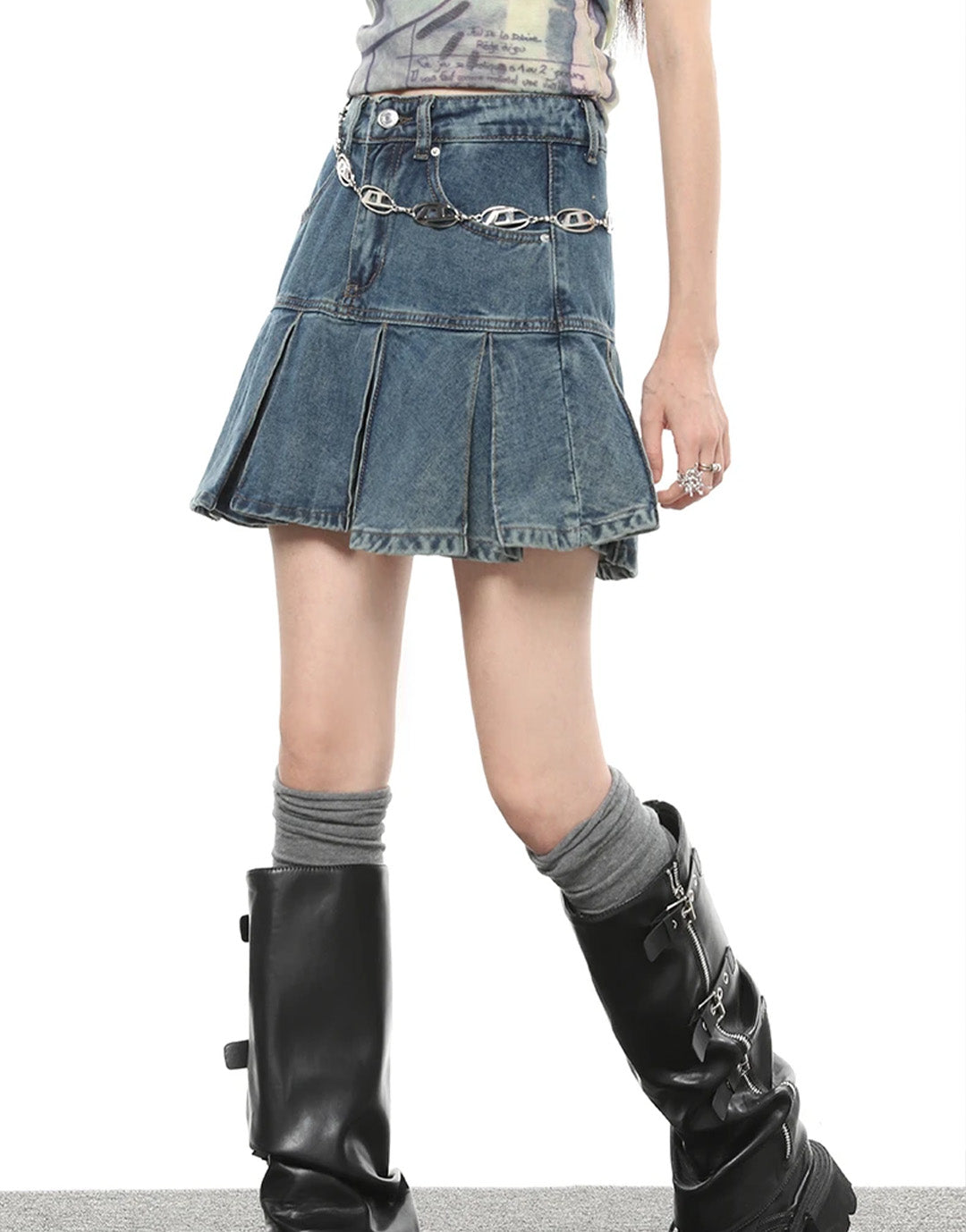 Jean Skirt Y2K