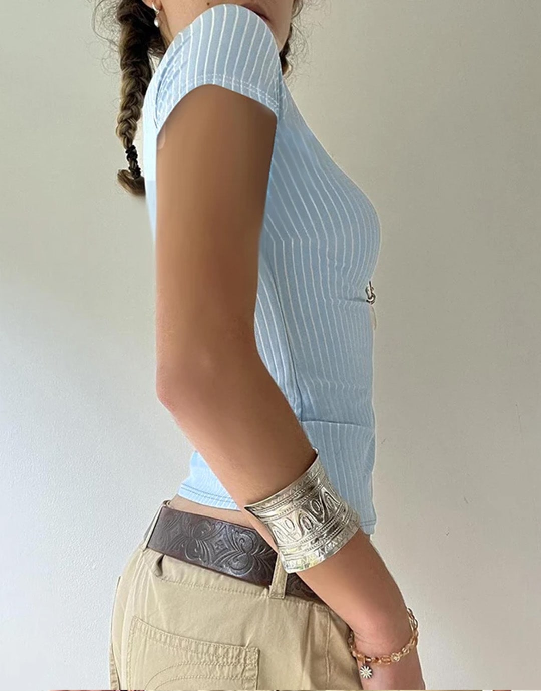 Y2K Blue Top
