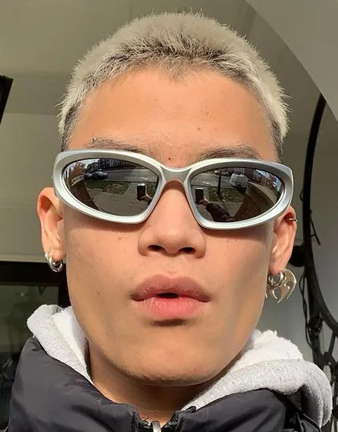 Silver Y2K Sunglasses