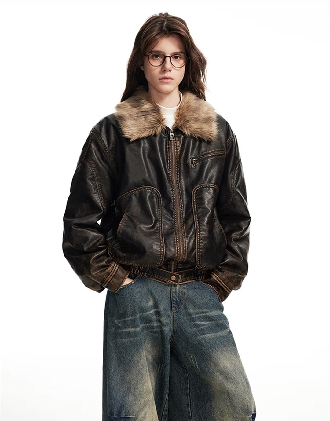Fur Lined Jacket Y2K