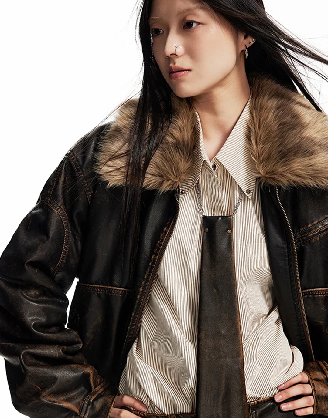 Fur Lined Jacket Y2K