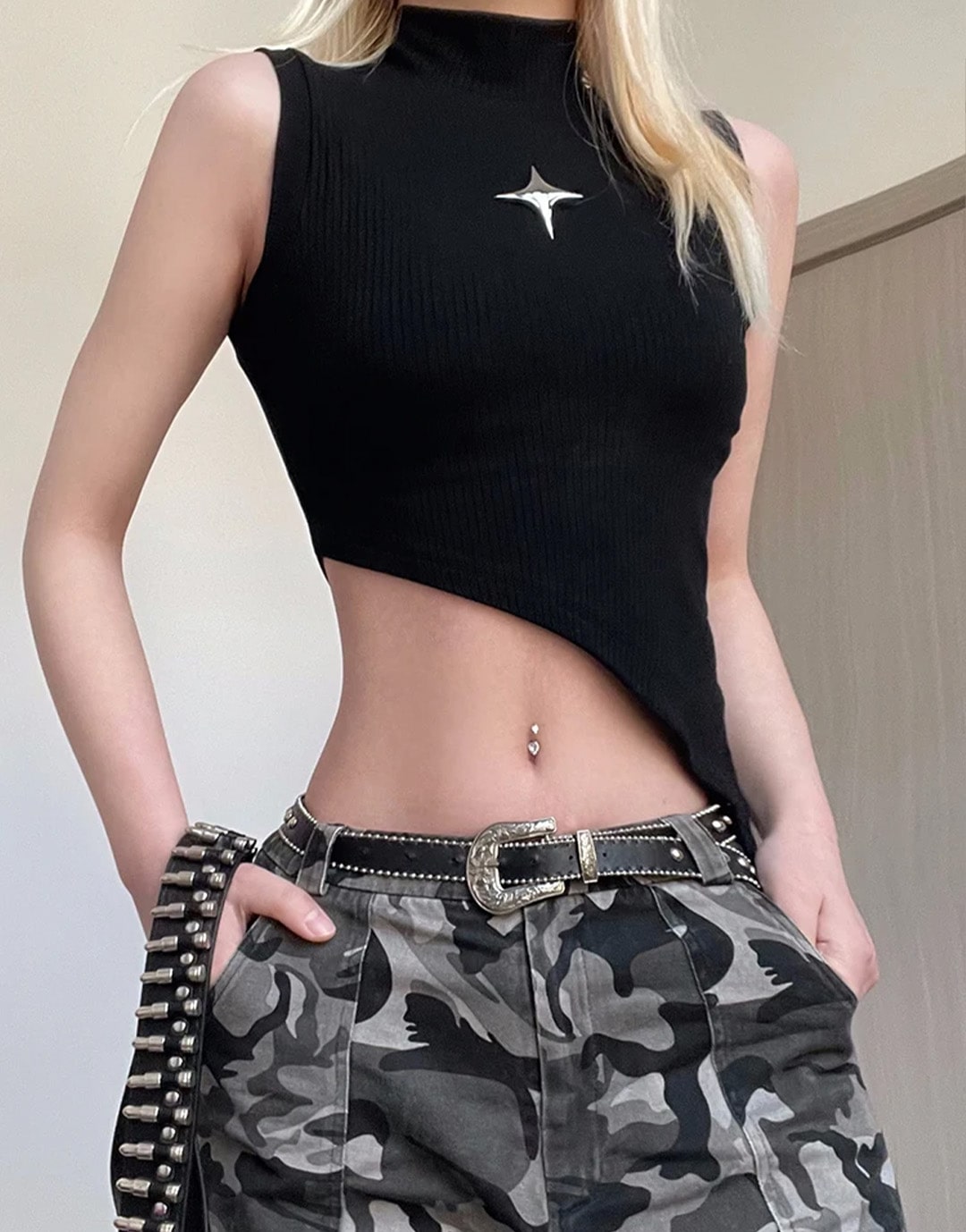 Y2K Star Top