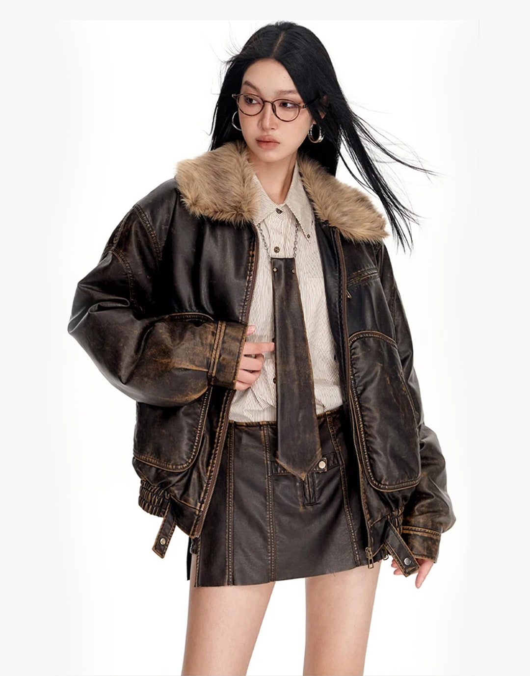 Fur Lined Jacket Y2K